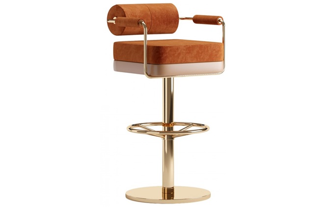 北欧酒吧现代不锈钢金属KTV高脚桌椅