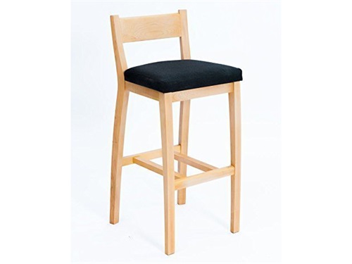 日式简约实木吧台椅子木质高脚吧椅